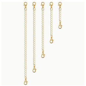 NWOT Set Of 18K Gold Plated Necklace Extenders
